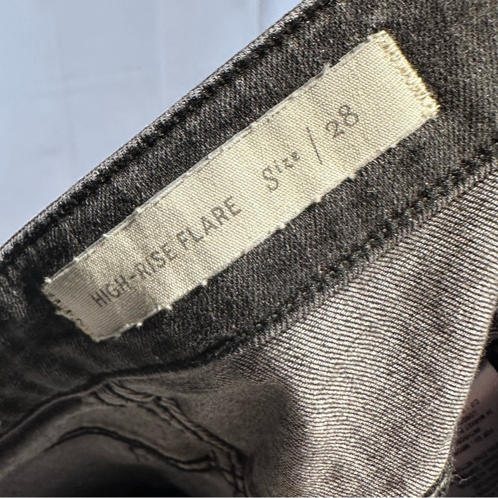 PILCRO ANTHROPOLOGIE Women’s Size 28 Denim Jeans High Rise Flare Stretch Ankle - Picture 13 of 15